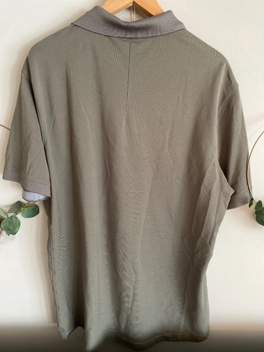 Lululemon Tech Pique Polo Grey Sage Men’s golf tennis business casual size XXL - Picture 10 of 12